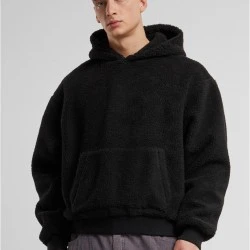 Мъжки суичър в черно Urban Classics Oversized Teddy
