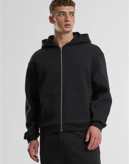 Fluffy Zip Hoody black XXL