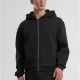Fluffy Zip Hoody black XXL