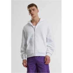 Fluffy Zip Hoody white XXL