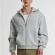 Fluffy Zip Hoody lightasphalt XXL