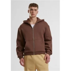 Fluffy Zip Hoody chocolatebrown XXL
