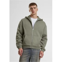Fluffy Zip Hoody paleolive XXL
