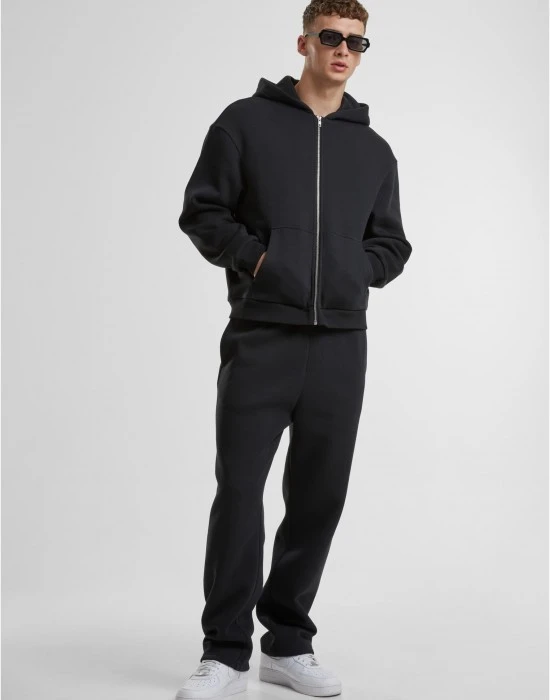 Fluffy Zip Hoody black XXL