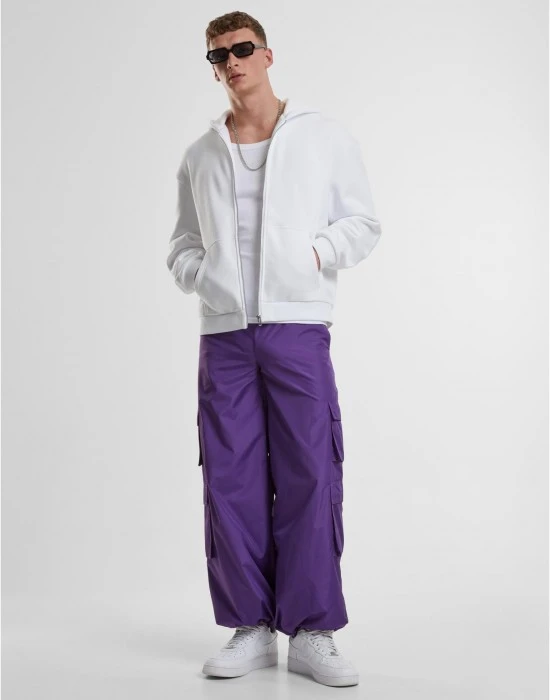 Fluffy Zip Hoody white XXL