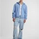 Fluffy Zip Hoody powderblue XXL