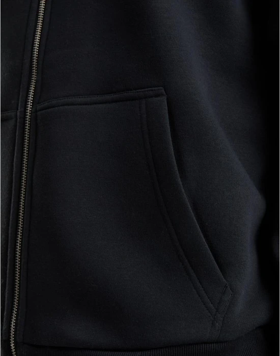 Fluffy Zip Hoody black XXL