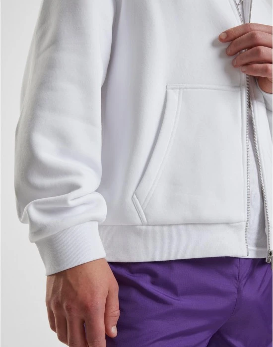 Fluffy Zip Hoody white XXL