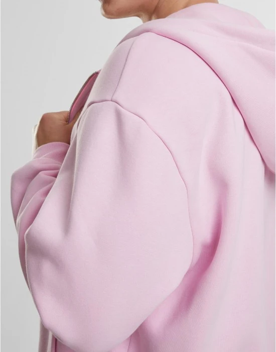 Fluffy Zip Hoody softpink XXL