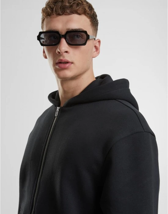 Fluffy Zip Hoody black XXL