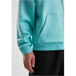Fluffy Zip Hoody berylblue XXL