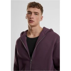 Fluffy Zip Hoody plumpurple XXL