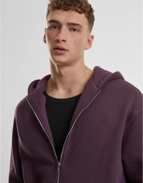 Fluffy Zip Hoody plumpurple XXL