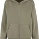 Суичър Ladies Fluffy Zip Hoody paleolive XXL