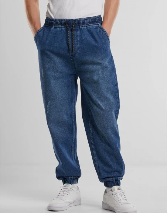 Мъжки Дънки Jogg Denim mid deep blue washed XXL