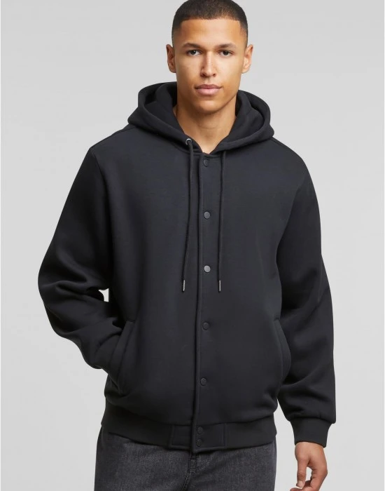 Fluffy Fleece Hoodjacket black XXL