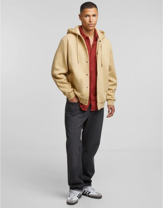 Fluffy Fleece Hoodjacket unionbeige XXL