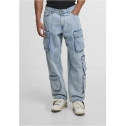 Мъжки Дънки Multi Pocket Denim Cargo new light blue washed 38
