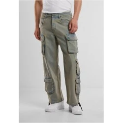 Мъжки Дънки Multi Pocket Denim Cargo new light blue dirty washed 38