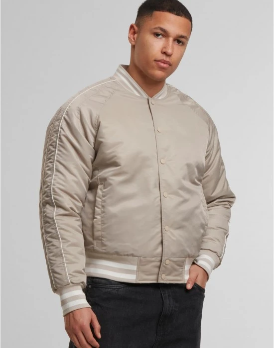Мъжко Бомбър Яке Racer Bomber Jacket chalkdust XXL