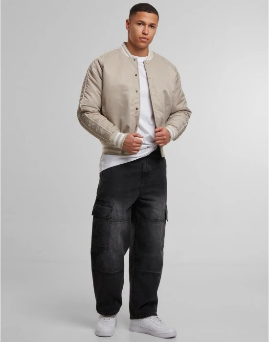 Мъжко Бомбър Яке Racer Bomber Jacket chalkdust XXL