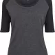 Дамска блуза Urban Classics charcoal/black с 3/4 ръкави, Блузи - Hoodstyle.bg
