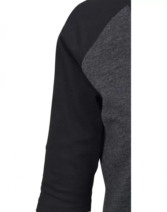 Дамска блуза Urban Classics charcoal/black с 3/4 ръкави, Блузи - Hoodstyle.bg