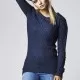Дамски пуловер в тъмносиньо Urban Classics Ladies Long Wideneck Sweater, Блузи - Hoodstyle.bg