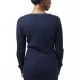 Дамски пуловер в тъмносиньо Urban Classics Ladies Long Wideneck Sweater, Блузи - Hoodstyle.bg