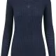 Дамски пуловер в тъмносиньо Urban Classics Ladies Long Wideneck Sweater, Блузи - Hoodstyle.bg