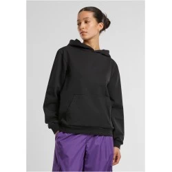 Суичър Ladies Loose Light Brushed Fleece Hoody black XS