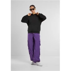 Суичър Ladies Loose Light Brushed Fleece Hoody black XS