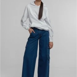 Суичър Ladies Loose Light Brushed Fleece Hoody white XS
