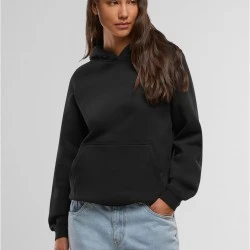 Суичър Ladies Loose Brushed Fleece Hoody black XS