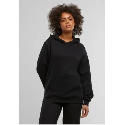 Суичър Ladies Organic Loose Brushed Fleece Hoody black XS