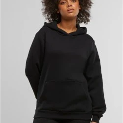 Суичър Ladies Organic Loose Brushed Fleece Hoody black XS