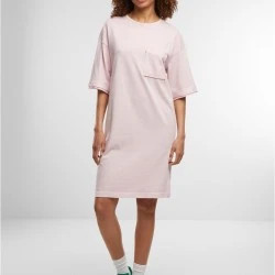Тениска Ladies Washed Jersey T-Shirt Dress blushedrose XXL