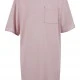 Тениска Ladies Washed Jersey T-Shirt Dress blushedrose XXL