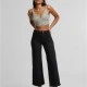 Дамски Дънки Ladies Relaxed Straight Fit Denim black 29