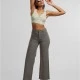 Дамски Дънки Ladies Relaxed Straight Fit Denim olive 29