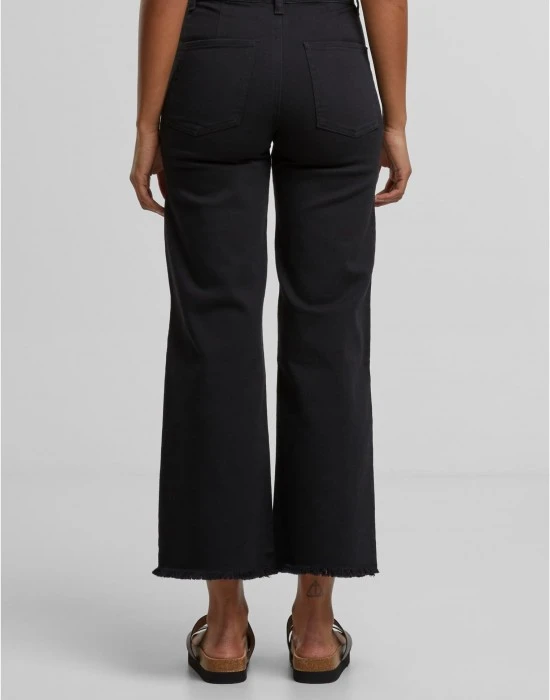 Дамски Дънки Ladies Relaxed Straight Fit Denim black 29