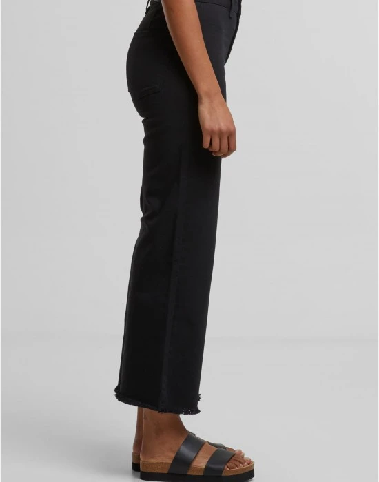 Дамски Дънки Ladies Relaxed Straight Fit Denim black 29