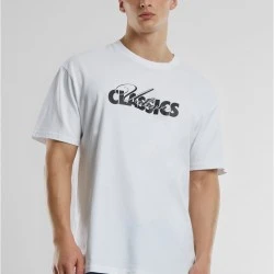 Мъжка тениска в бял цвят с лого Urban Classics Oversized