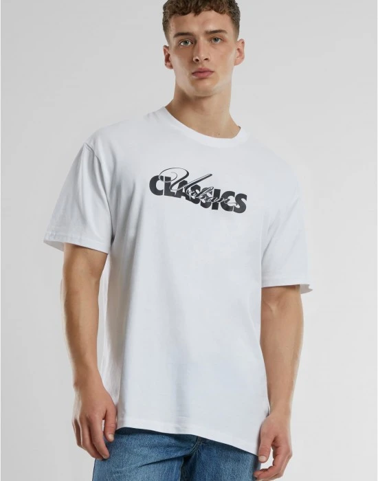 Мъжка тениска в бял цвят с лого Urban Classics Oversized, Овърсайз - Hoodstyle.bg