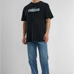Мъжка тениска в черен цвят с лого Urban Classics Oversized