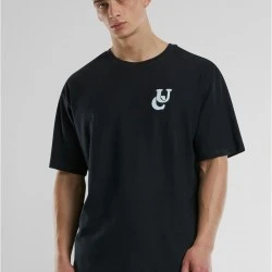 Мъжка тениска в черно Urban Classics UC Weavy Oversized