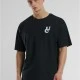 Мъжка тениска в черно Urban Classics UC Weavy Oversized, Овърсайз - Hoodstyle.bg