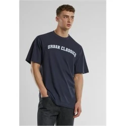 Мъжка тениска urban Classics UC College Logo navy