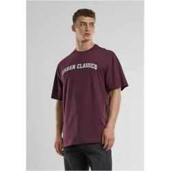 Мъжка тениска Urban Classics UC College Logo redwine