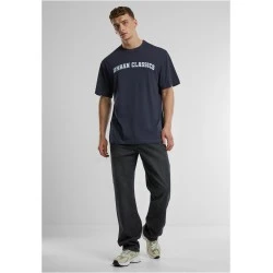 Мъжка тениска urban Classics UC College Logo navy